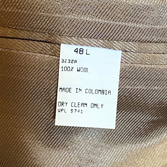 Vintage Oscar de la Renta Wool Brown Houndstooth 48L Classic Sport Coat Blazer - Picture 5 of 8